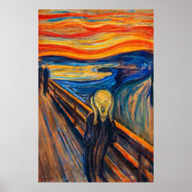 Póster The Scream by Edvard Munch (Frente)