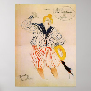 Póster The seamen song by Toulouse-Lautrec