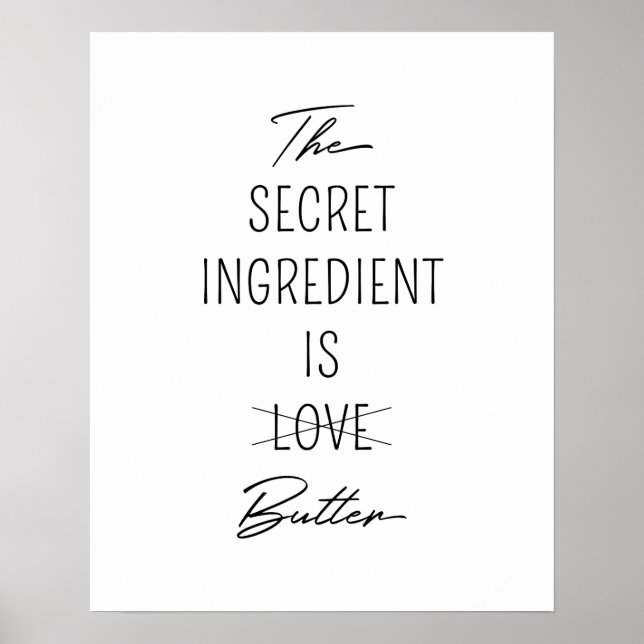 Póster The Secret Ingredient is Butter (Frente)