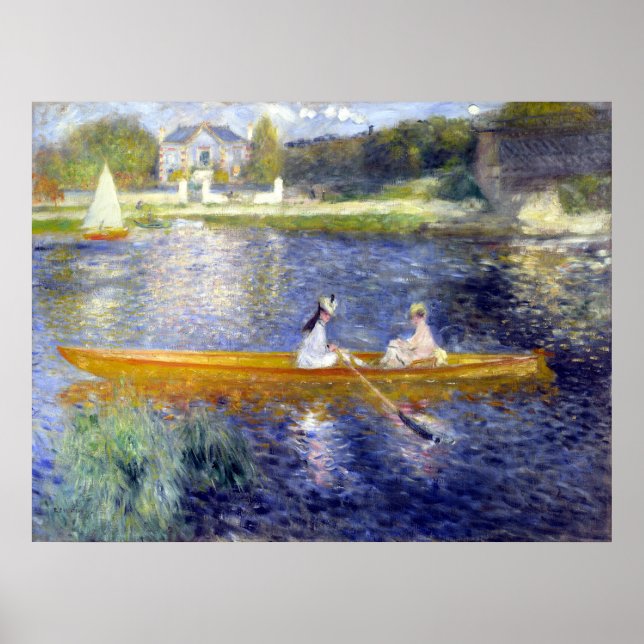 Póster The Seine at Asnieres (The Skiff) Renoir (Frente)