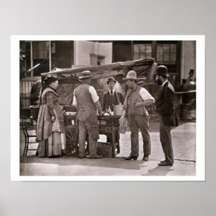 Póster The Seller of Shellfish, from 'Street Life in Lond