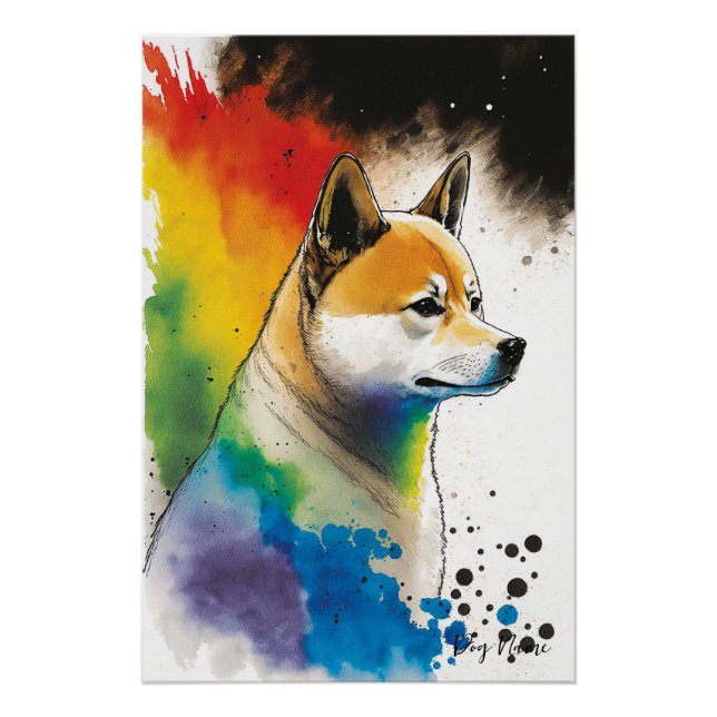 Póster The Shiba Inu Dog - Composition 004 (Anverso)