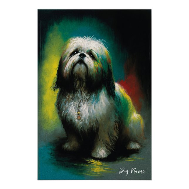 Póster The Shih Tzu Dog - Composition 001 (Anverso)