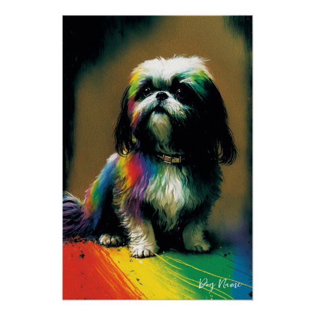 Póster The Shih Tzu Dog - Composition 003 (Anverso)