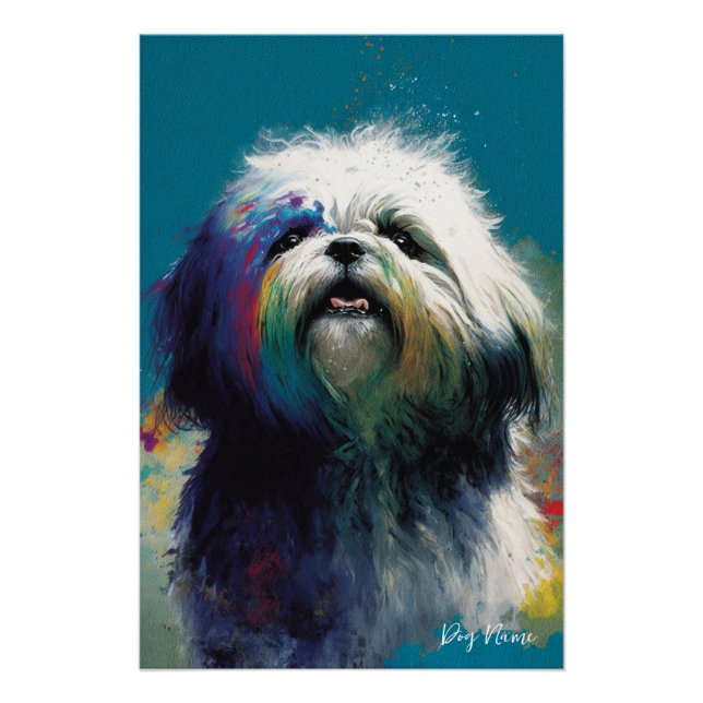 Póster The Shih Tzu Dog - Composition 006 (Anverso)