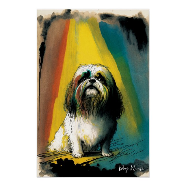 Póster The Shih Tzu Dog - Composition 009 (Anverso)