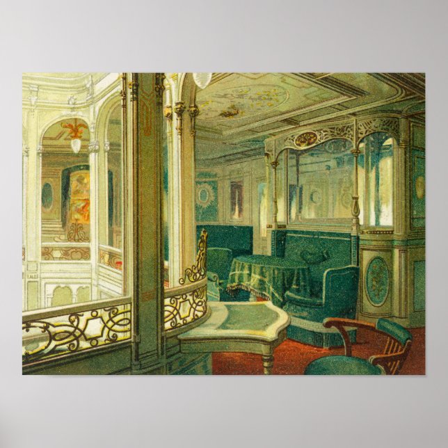 Póster The Ship Patricia, Hamburg-America Line (Frente)