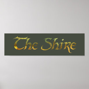Póster THE SHIRE™ Name Textured