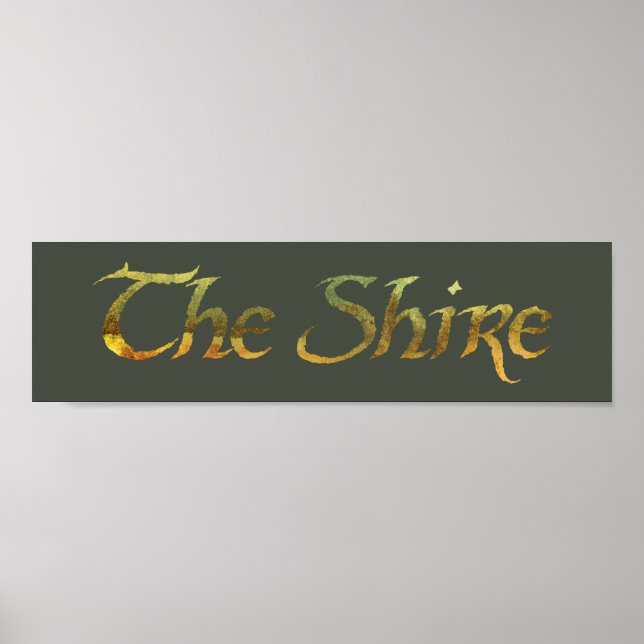 Póster THE SHIRE™ Name Textured (Frente)