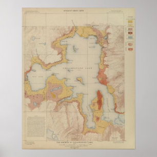 Póster The Shores of Yellowstone Lake