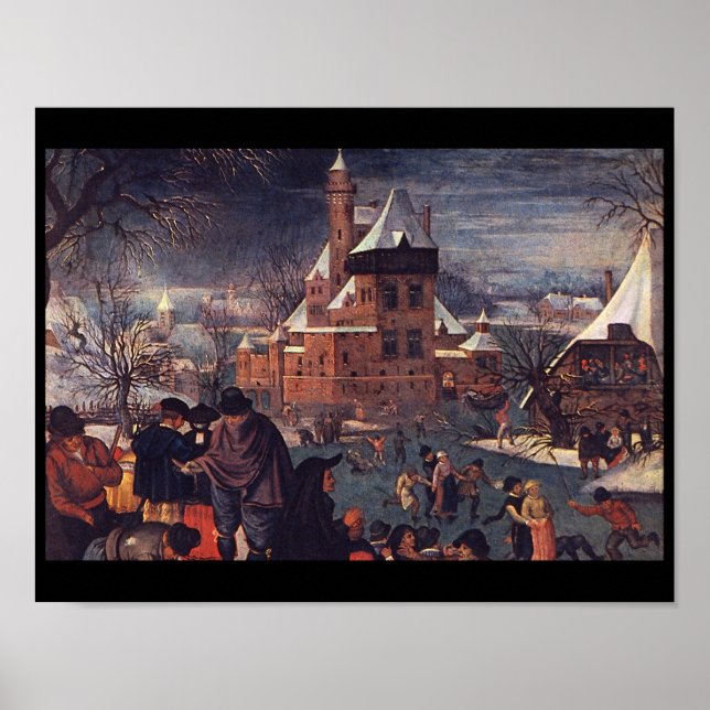 Póster The Skaters', Pieter Brueghel_Dutch Masters (Frente)