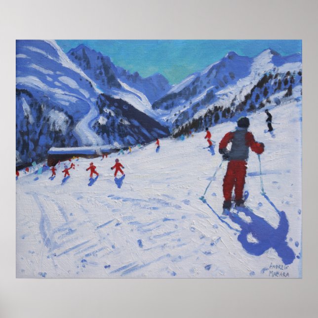 Póster The ski instructor Mottaret (Frente)