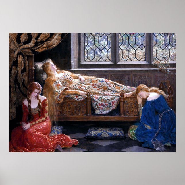 Póster The Sleeping Beauty by John Collier 1921 (Frente)