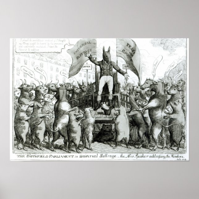 Póster The Smithfield Parliament: Universal Suffrage (Frente)