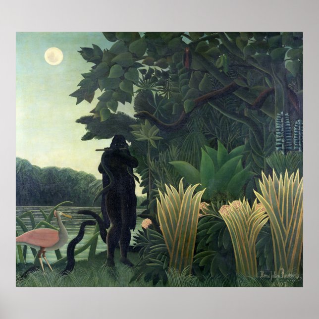 Póster The Snake Charmer, 1907 (Frente)