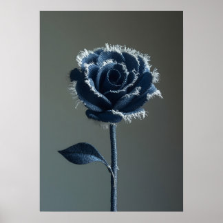 Póster The Solitary Pride of a Reconstructed Denim Rose