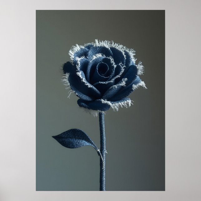 Póster The Solitary Pride of a Reconstructed Denim Rose (Frente)