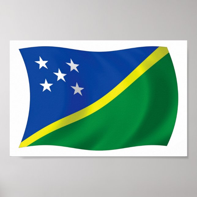 Póster The Solomon Islands Flag Poster Print (Frente)