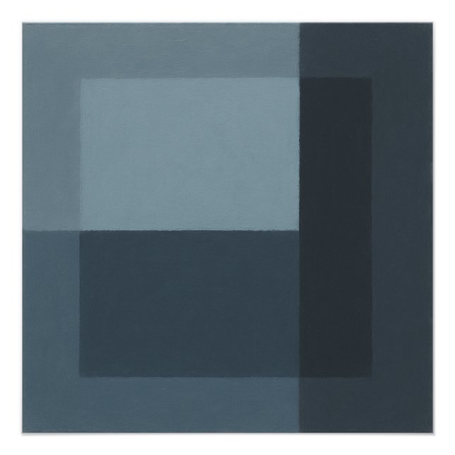 Póster The Song the Mirror Rejected Geometric Blue Gray (Anverso)