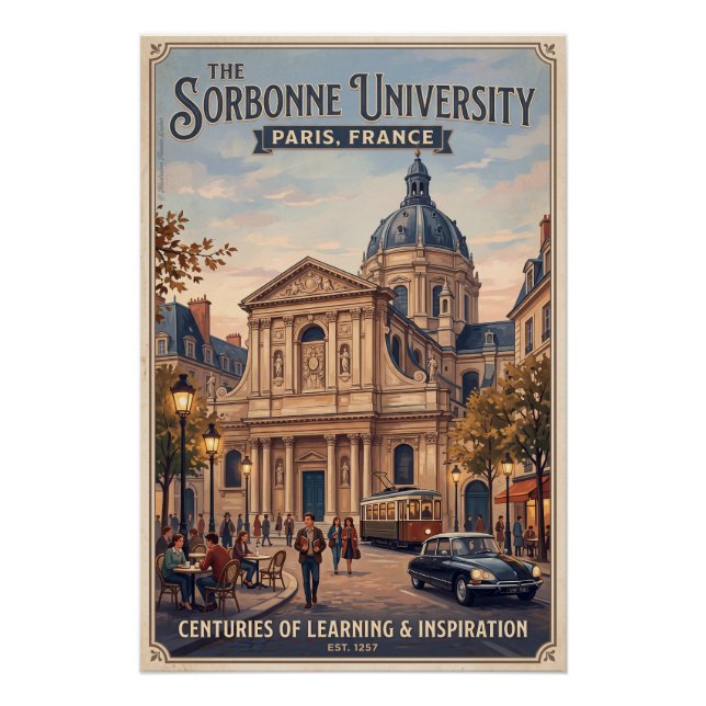 Póster The Sorbonne University  (Anverso)