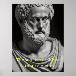 Póster The soul never thinks without a picture