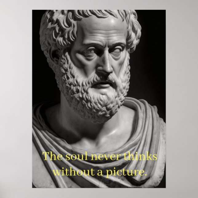Póster The soul never thinks without a picture (Frente)