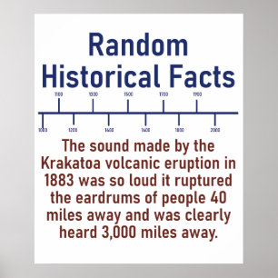 Póster The Sound Made By The Krakatoa Volvanic Eruption