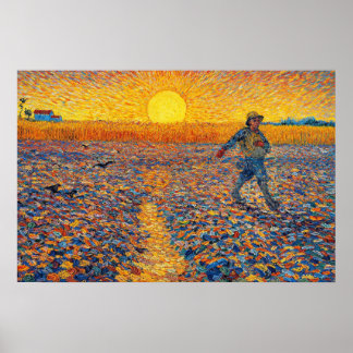 Póster The Sower by Vincent van Gogh