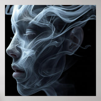 Póster The Spirit of a Woman on a Wall Poster