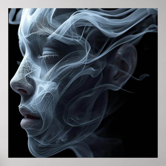 Póster The Spirit of a Woman on a Wall Poster (Frente)