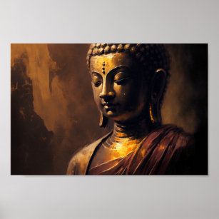 Póster The Spiritual Aura of Buddha