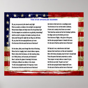 Póster The star spangled banner poster