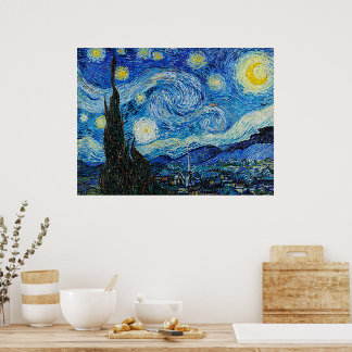 Póster The Starry Night by Van Gogh 