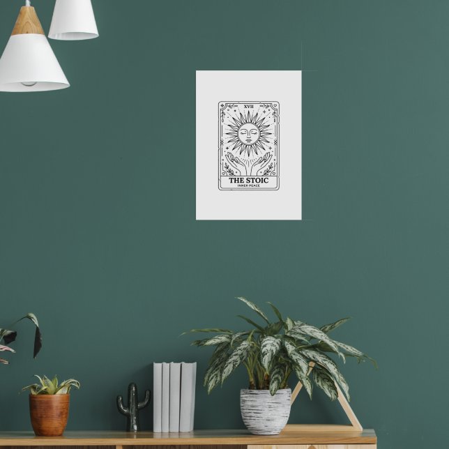 Póster  The Stoic Tarot Card: Inner Peace  (Salón 1)