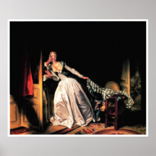 Póster The Stolen Kiss Print by Jean-Honore Fragonard