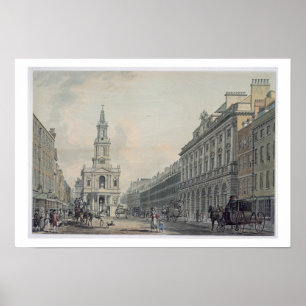Póster The Strand with Somerset House and St. Mary le Str