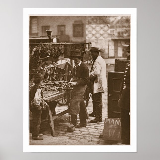 Póster The Street Locksmith, de 'Street Life in London' (Frente)