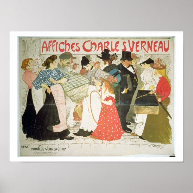 Póster 'The Street', poster de la impresora Charles Verne (Frente)
