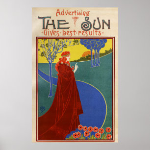 Póster The Sun, poster americano del vintage