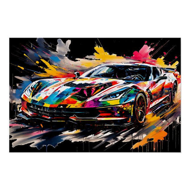 Póster The Supercar in Motion (Anverso)