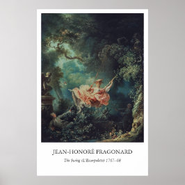 Póster The Swing by Fragonard – Rococo Art