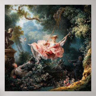 Póster The Swing by Jean-Honore Fragonard