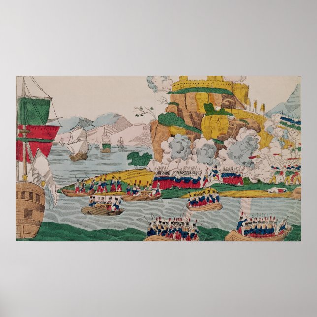 Póster The Taking of Algiers by the French (Frente)