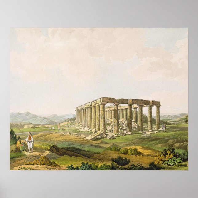 Póster The Temple of Apollo Epicurius, plate 25 from Part (Frente)