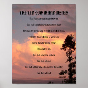Póster The Ten Commandments - Sunset #2 Poster