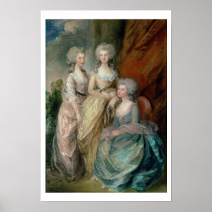 Póster The three eldest daughters of George III: Princess