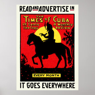 Póster The Times of Cuba de 1920