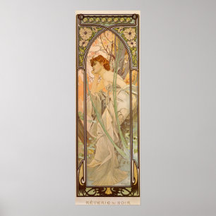 Póster The Times of the Day, Evening Contemplation, 1899