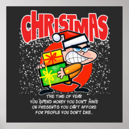 Póster The tote bag for people who don't like Christmas