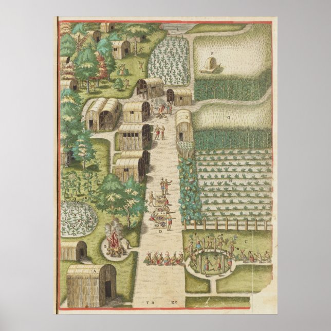 Póster The town of Secota (Frente)